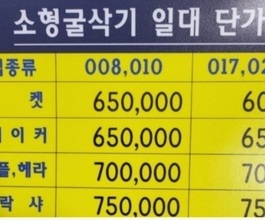 안산포크레인 미니포크레인 미니굴삭기 임대 단가 제원 허