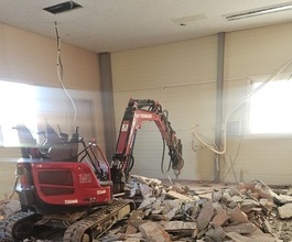 청라미니포크레인/굴삭기/1층바닥철거 뿌레카작업