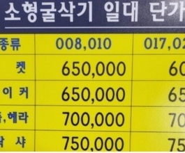 광명포크레인 미니포크레인 미니굴삭기 임대 단가 제원 허