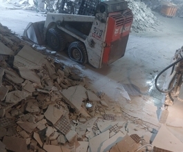 인천미니포크레인철거 제일작은바브켓과 같이작업한 실제작업