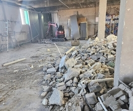 인천서구미니포크레인 주방바닥 조적벽철거 폐기물직상차한 